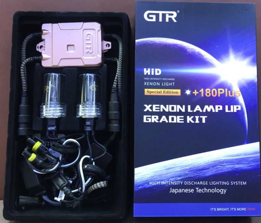 KIT XENON và BALLAST GTR TĂNG SÁNG 180PLUS